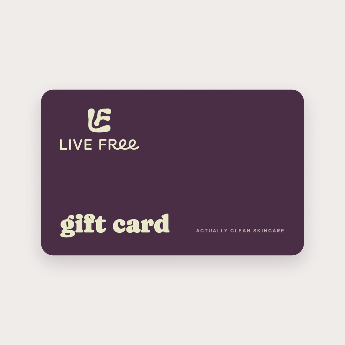 Gift Card - Clean Living for Real Life - Free Living Co