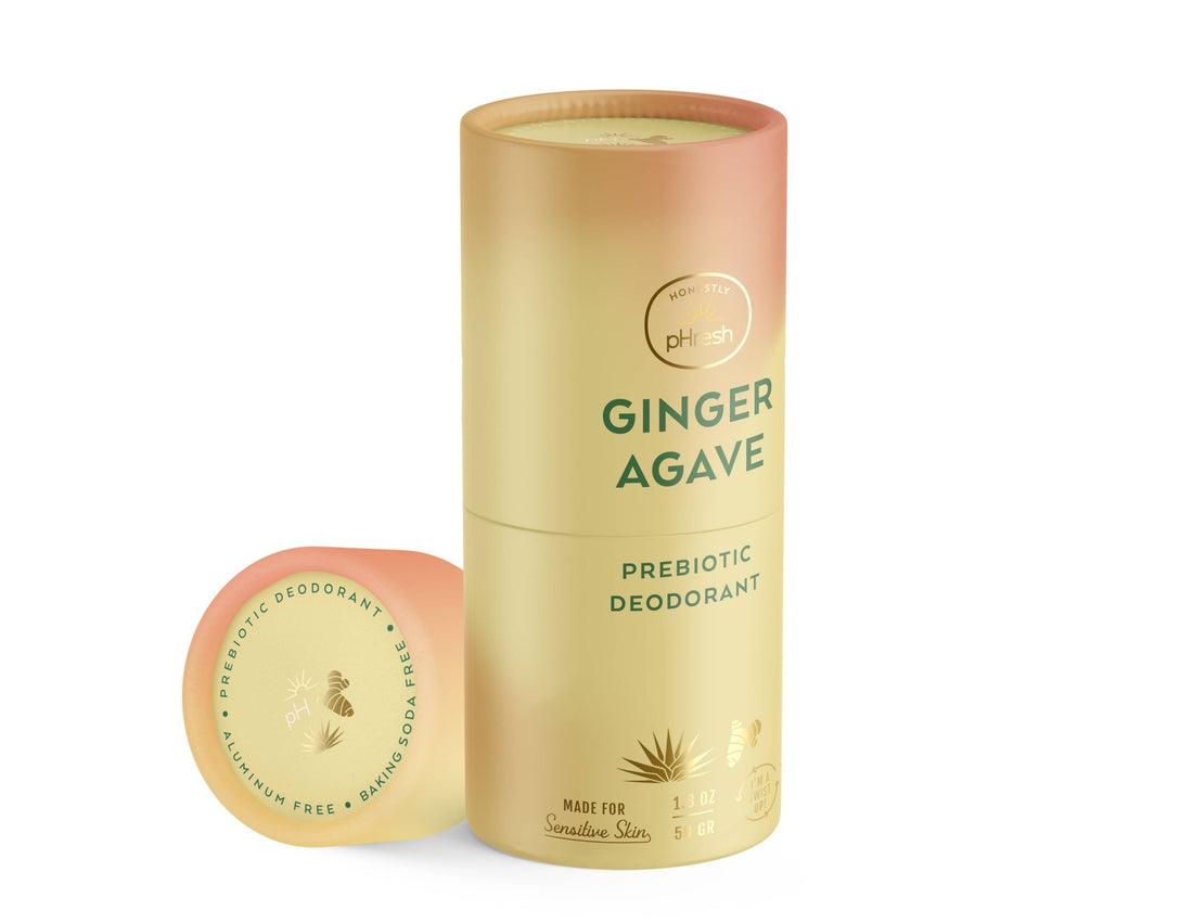 Ginger Agave Paper Twist Up Deodorant - Free Living Co