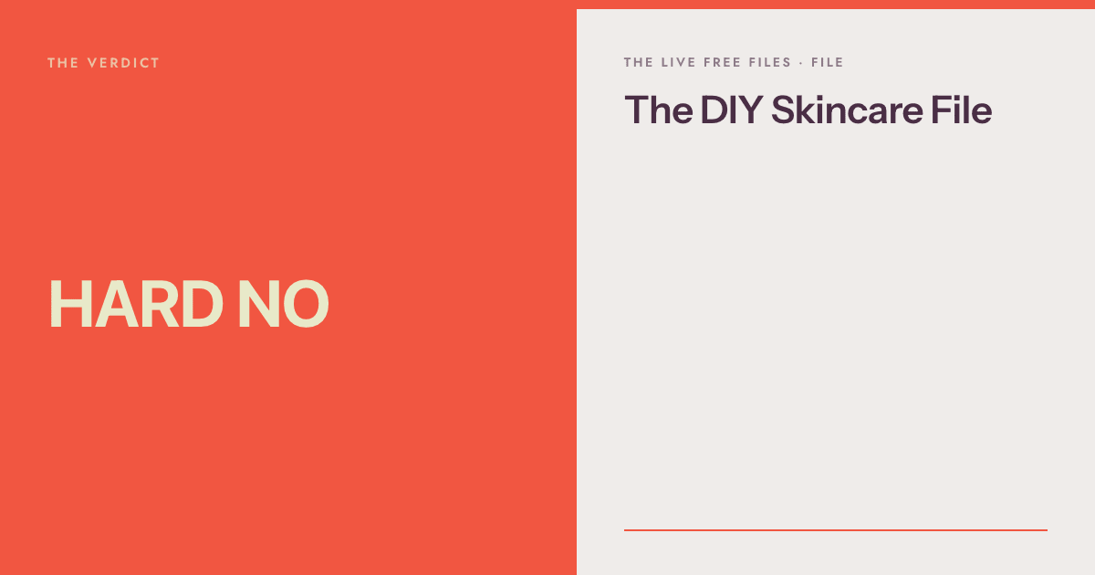 The DIY Skincare File