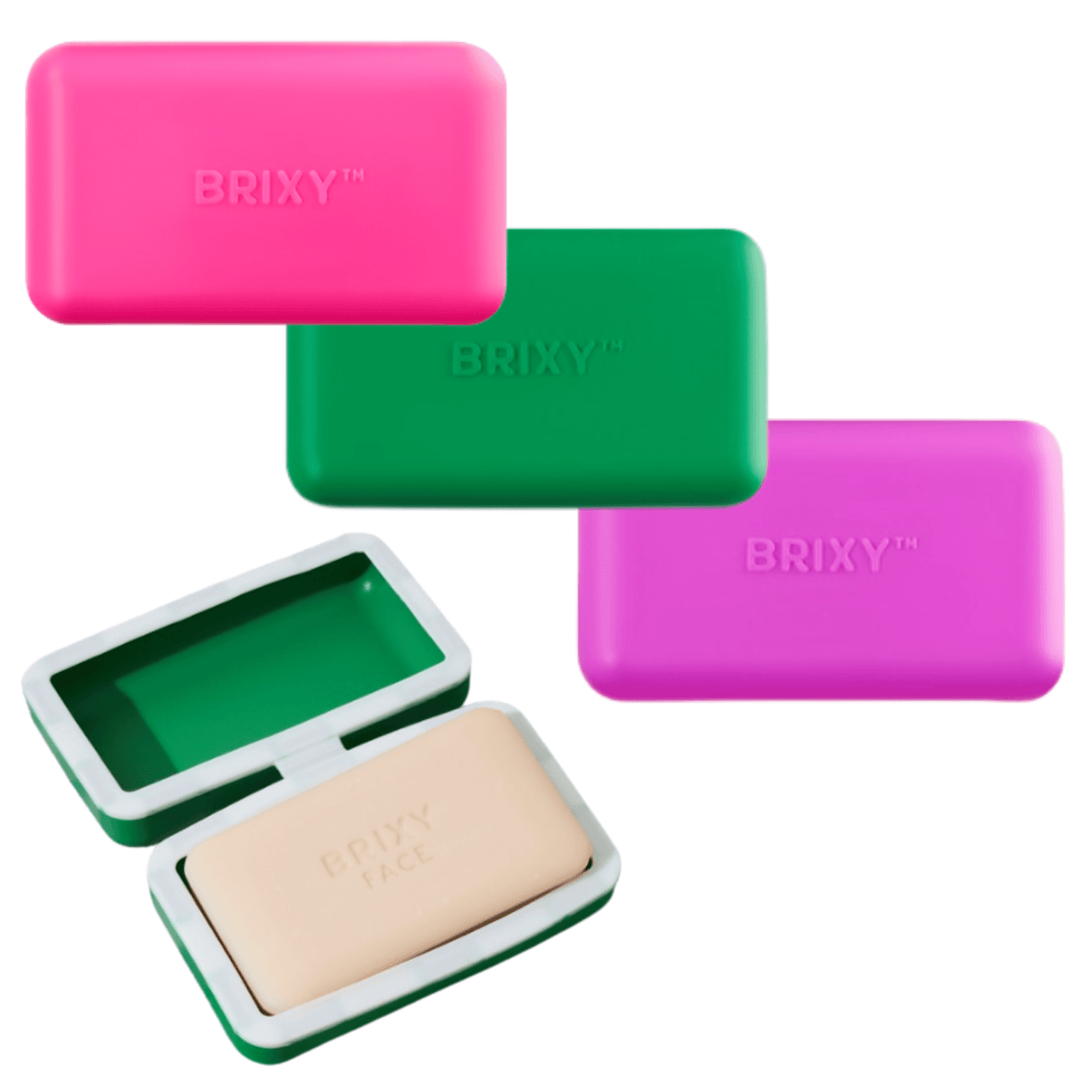 Beauty Bar Travel Case Set | 3 Containers + Cotton Mesh Bag