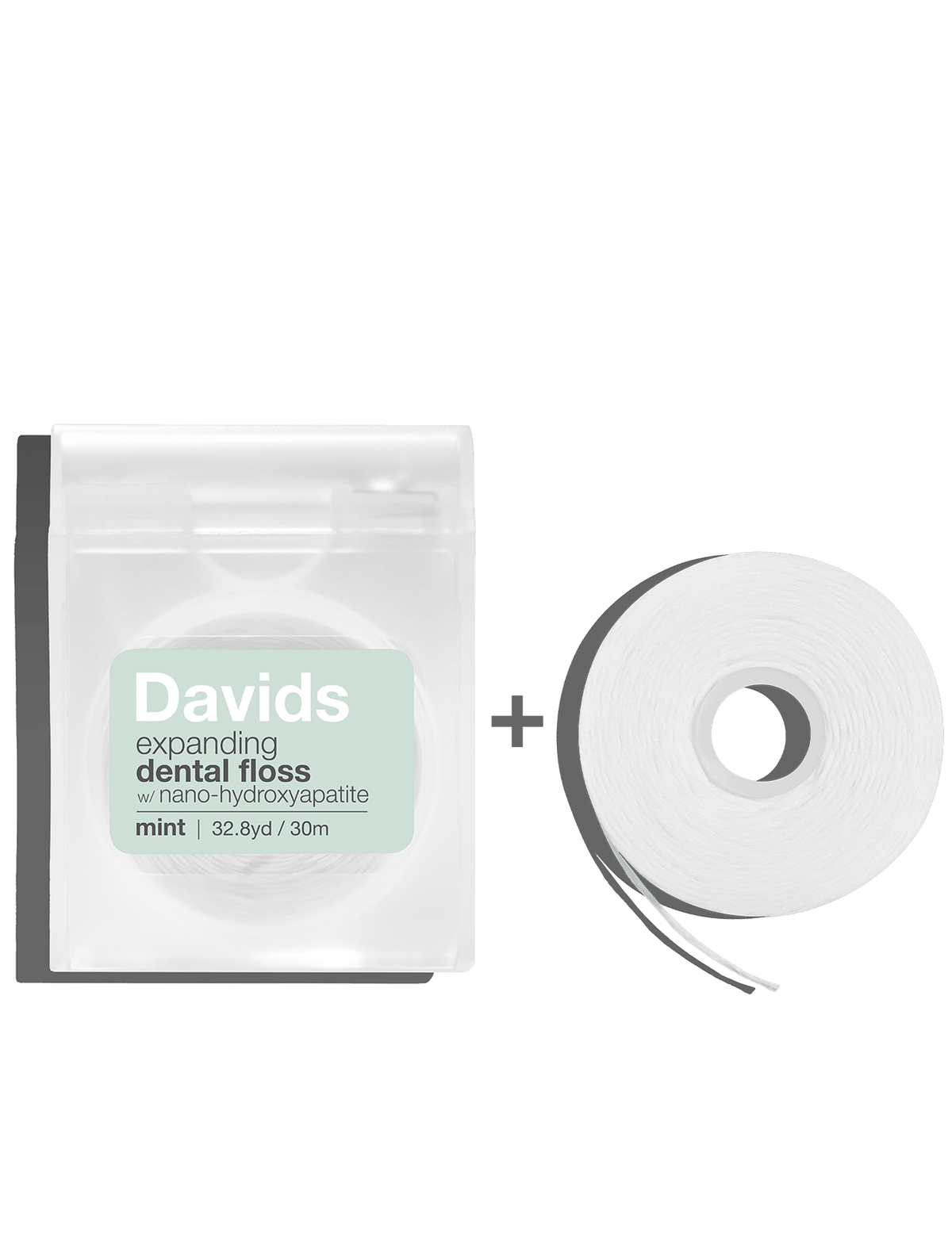 Davids expanding dental floss/refillable dispenser + refill