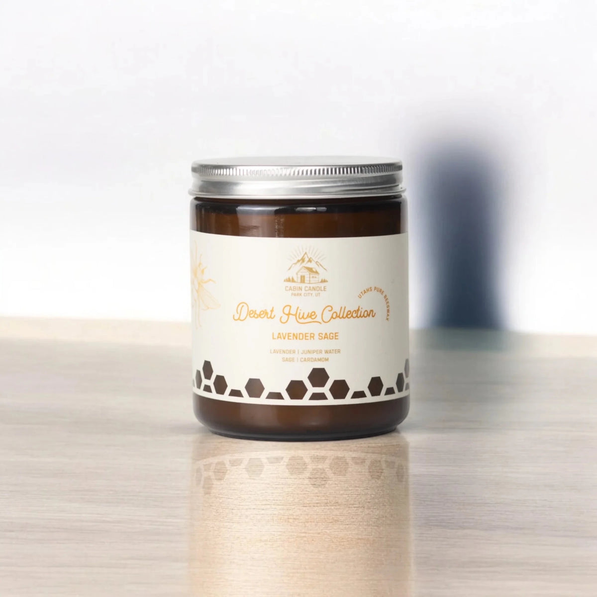 Lavendar Sage Non-Toxic Beeswax Candle | Cabin Candle Park City