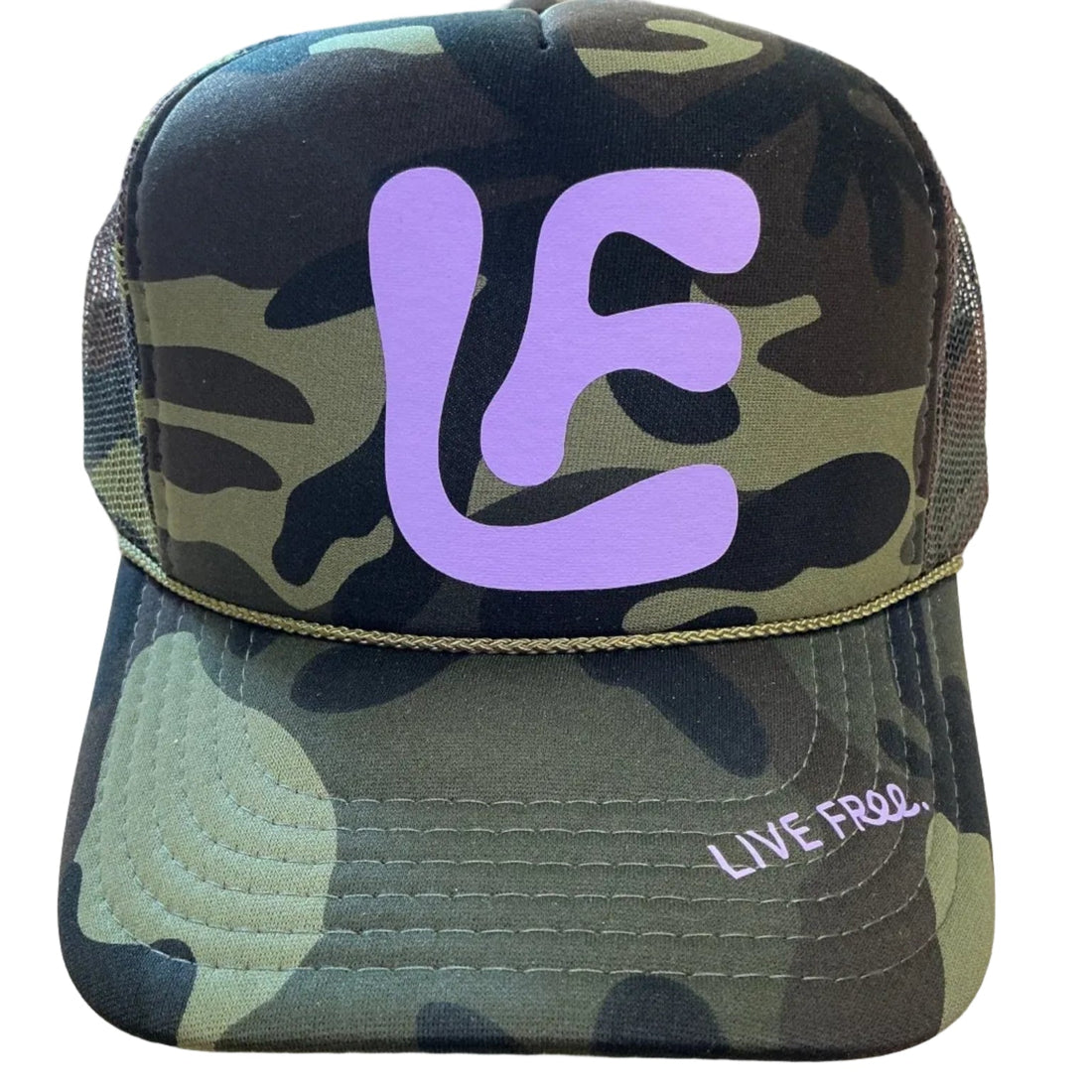 Live Free Trucker Hat - Camo - Free Living Co