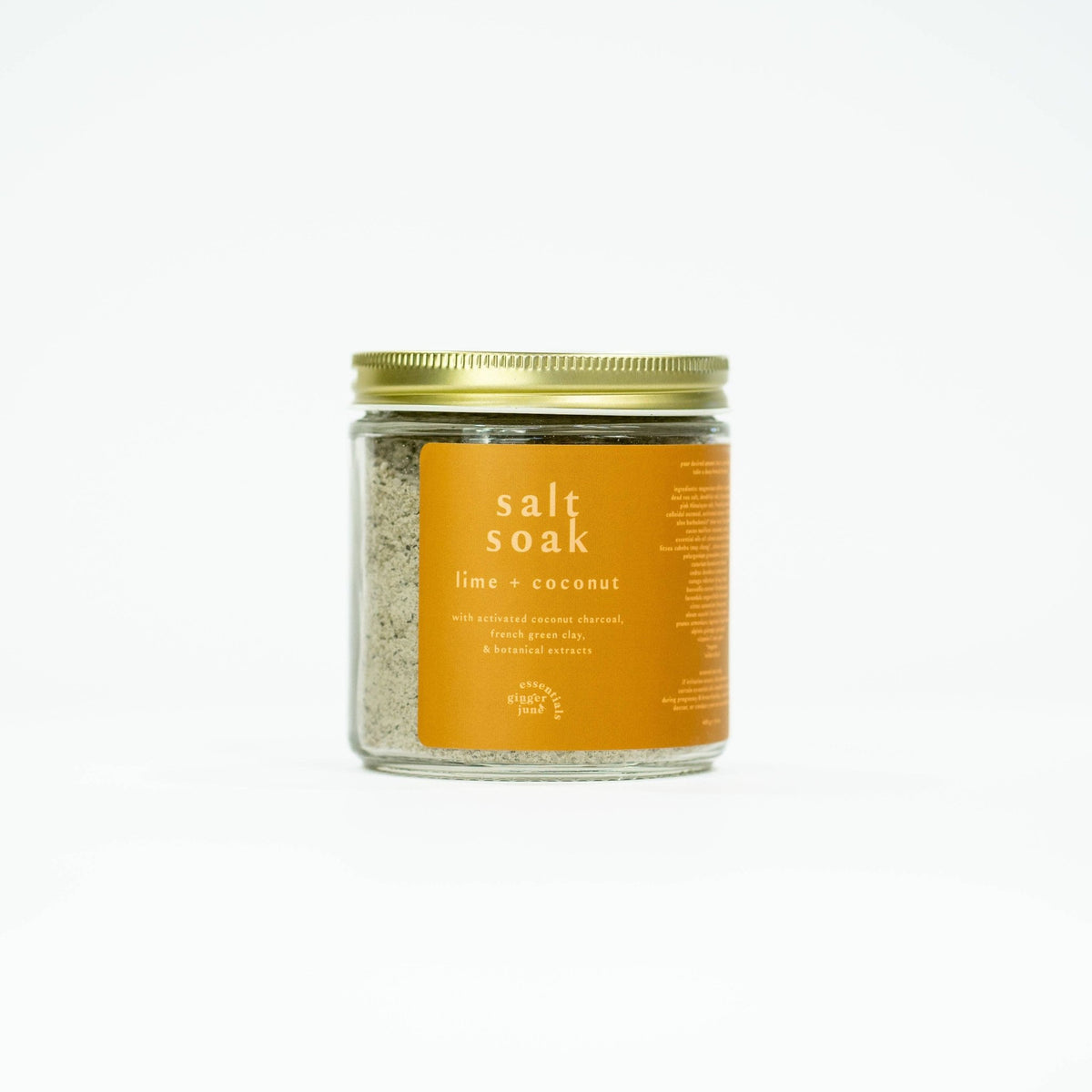 SALT SOAK • lime + coconut • 100% natural, nothing synthetic • 14 oz